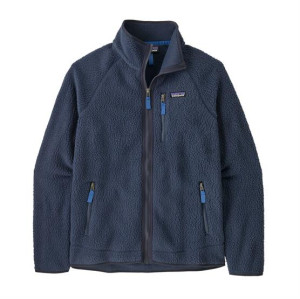 Patagonia Mens Retro Pile Jacket, New Navy / Sunken Blue S