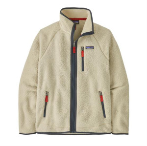 Patagonia Mens Retro Pile Jacket, Pelican / Smolder Blue S