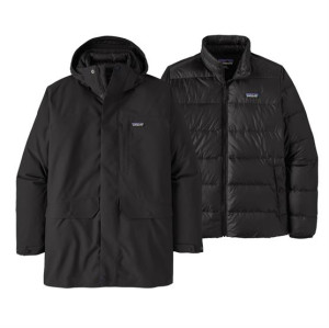 Patagonia Mens Tres 3-in-1 Parka, Black M