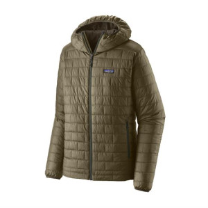 Patagonia Mens Nano Puff Hoody, Sage Khaki M