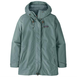 Patagonia Womens Outdoor Everyday Rain Jacket, Blue Sage M