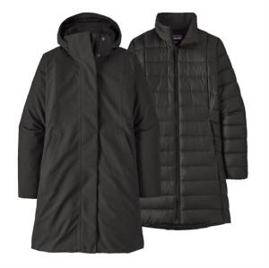 Patagonia Womens Tres 3-in-1 Parka, Black XL