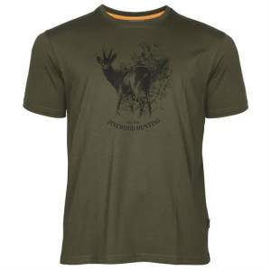 Pinewood Roe Deer T-Shirt Mens, Olive M