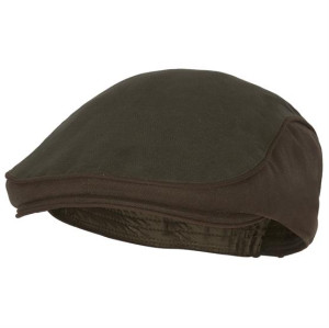 Pinewood Nydala Classic Sixpence Cap, Moss Green / Suede Brown