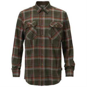 Pinewood Prestwick Exclusive Shirt Mens, Green / Burned Orange XXL
