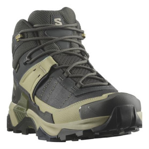 Salomon X Ultra 5 Mid GTX Mens, Peat / Gray Green 42