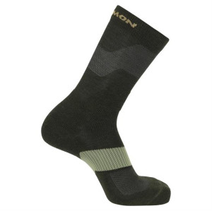 Salomon X Ultra Crew Unisex, Peat / Deep Lichen Green L
