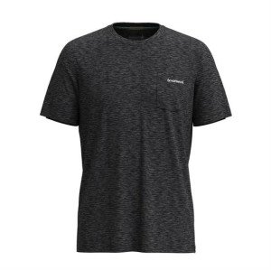 Smartwool Mens Bear Trail Merino Hemp Blend S/S, Black Heather L