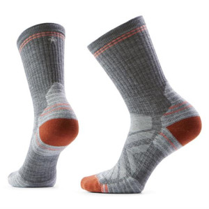 Smartwool Womens Hike Targeted Cushion Crew Socks, Medium Gray XL