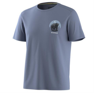 Smartwool Mens Lunar Bear Active S/S Graphic Tee, Nightfall Blue XXL
