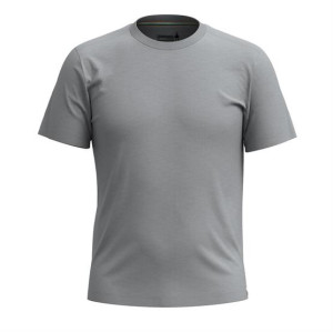 Smartwool Mens S/S Tee Slim, Light Grey Heather M
