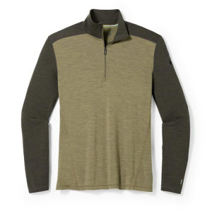 Smartwool Mens Thermal Merino Base Layer 1/4 Zip, North Woods S