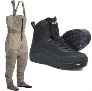 Vision, Koski Zip & Musta Michelin, Åndbare Waders Sæt