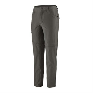 Patagonia Mens Quandary Convertible Pants, Forge Grey