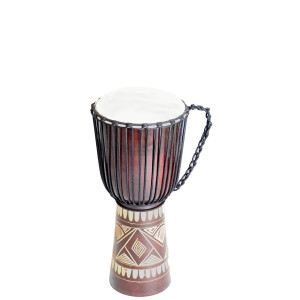 Djembe 52cm 22cm średnicy rzeźbiona
