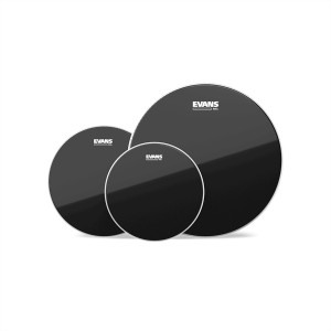 Evans Black Chrome Zestaw Rock 10", 12", 16"