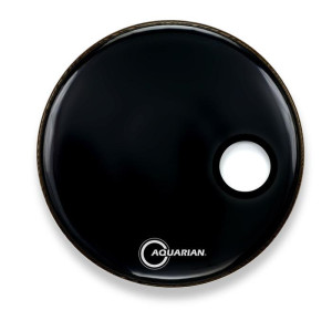 Aquarian Ported Bass Black Offset Hole 22"