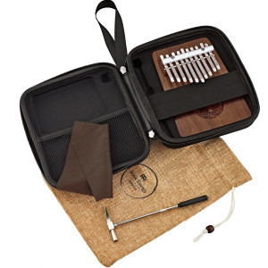 Meinl Solid Kalimba, 10 notes, tree of life, black