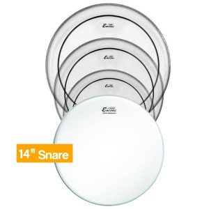 10"12"14"  Encore Pinstripe Clear + 14" Ambassador