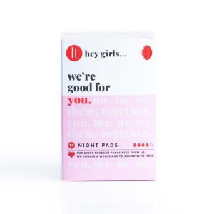 Hey Girls Period Pads Overnight (Box 8)