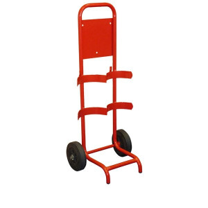 Double Fire Extinguisher Trolley
