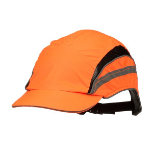 3M First Base 3 Bump Cap (Reduced Peak) Hi-Vis Orange