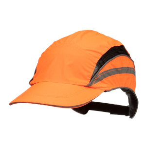 3M First Base 3 Bump Cap (Standard Peak) 3M First Base 3 Bump Cap Hi-Vis Orange