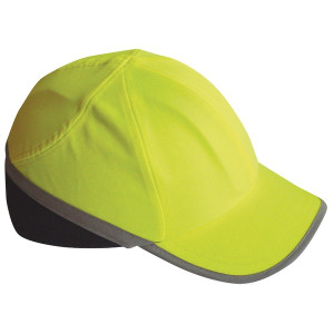 Portwest PW79 High Visibility Long Peak Bump Cap Yellow