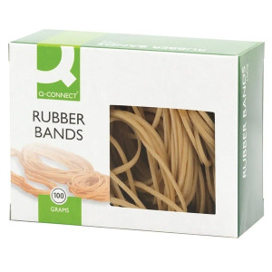 Q Connect Rubber Bands Assorted Box 100G