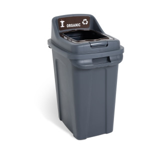 CleanWorks Recycling Bin Open Top for Food & Organic 70 Litre