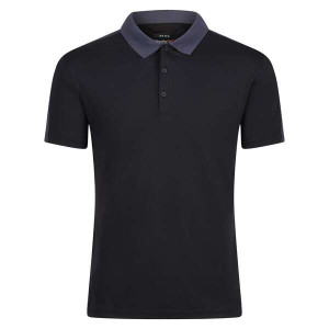 Regatta Contrast Coolweave Quick Wicking Polo Shirt Black