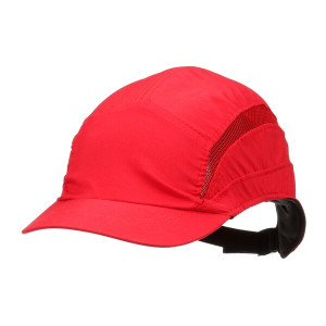 3M First Base 3 Bump Cap (Reduced Peak) Red