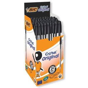 Bic Crystal Medium Ballpoint Pen Black (Pack 50)