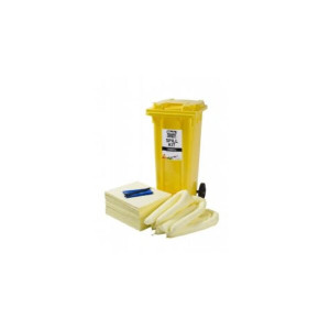 Chemical Spill Kit In A Wheeled Bin 120 Litre