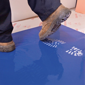 Tack Mat 915x460MM | Pack Of 30 | Blue Adhesive Protective Floor Matting | Multi-Layer Peel Away Sheets | Anti-Slip Carpet | Traps Dirt Dust & Debris