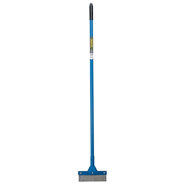 Soft Grip Long Handled Floor Scraper | Draper Black Hand Tool | Reversible Plated Steel Blade | Soft Grip Handle | Remove Paint Adhesive Glue Residue