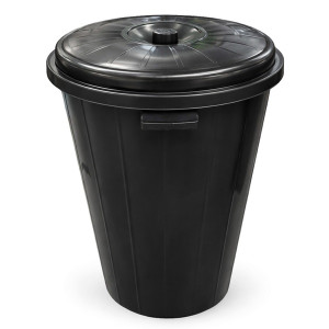 Standard Plastic Dustbin & Lid 84 Litre | Durable Waste Bin with Secure Lid | Durable and Reliable for Indoor & Outdoor Use | Easy to Clean