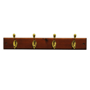 Coat Hanger on Wooden Board (5 Hooks)