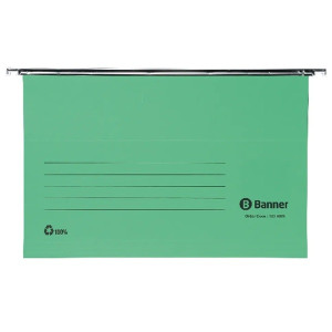 Suspension File Foolscap Green (Pack 50)