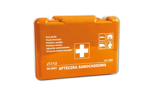 Apteczka samochodowa z wyposażeniem DIN13164, PK-MOT z Tworzywa