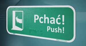 Znak PCHAĆ PUSH
