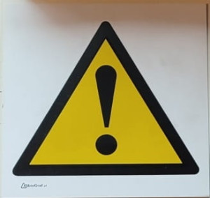 Znak Uwaga! Niebezpieczeństwo (ideogram) 200x200