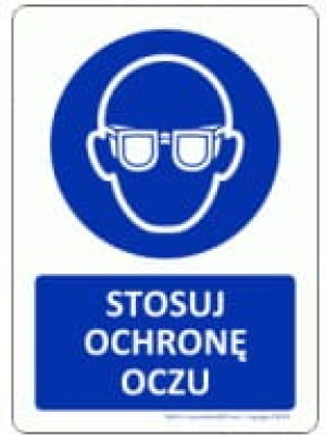 Znak M004V | Stosuj ochronę oczu 15x21