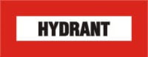 Znak HYDRANT napis 140×360 Płyta