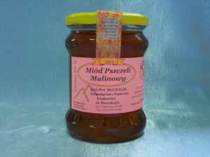 Miód malinowy 600g