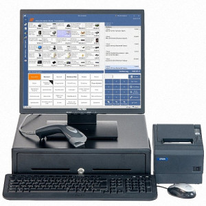 Touch-Kasse H185 mit TSE, für Einzelhandel, Komplettsystem