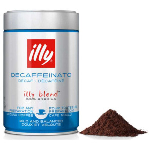 illycaffé Café Illy Molido Descafeinado 250 gr. - Sabor Intenso y Aromático de Italia