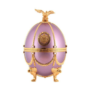 Vodka Imperial Collection Faberge Egg Lillac Metalized 70 cl. - Origen Rusia