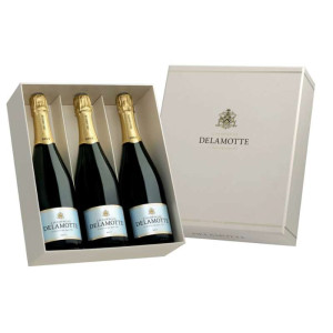 Champagne Delamotte Delamotte Brut Estuche 3 botellas - Champagne D.O. - 750 ml