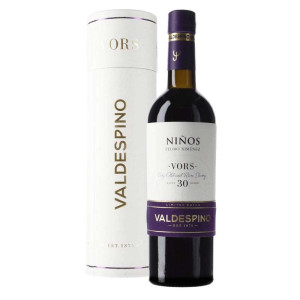 Grupo Estévez Valdespino Pedro Ximénez Niños VORS 50 cl - Vino dulce español con sabor aterciopelado y notas de pasas
